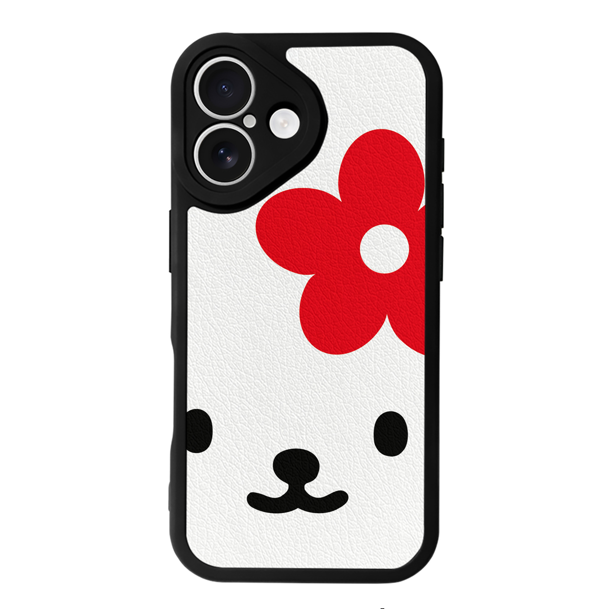 （画像用） Hello Kitty ハローキティ 【iPhone 16シリーズ対応】シリコンスマホケース（レザー調） 材質：シリコン